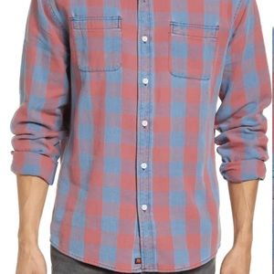 The Normal Brand Jackson Buffalo indigo plaid shirt XL NWT